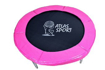 Батут Atlas Sport 140 см (4.5ft) на эластичных ремнях Pink