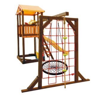 Игровой комплекс Perfetto sport «Pitigliano-9» + качели Паутина